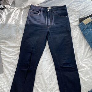 Toteme straight leg indigo jeans